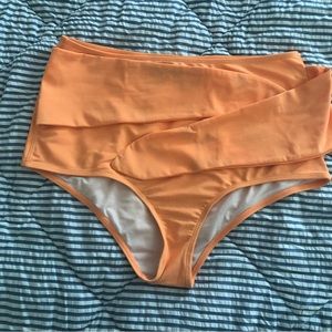 Kortni Jeane XL Hangtag Tangerine Tie-Up-Front Bottoms PLAY